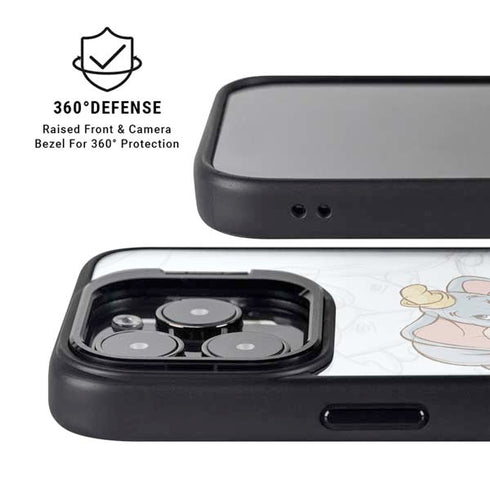 Disney Dumbo Classic sketched portrait iPhone 15 Pro Kickstand Case